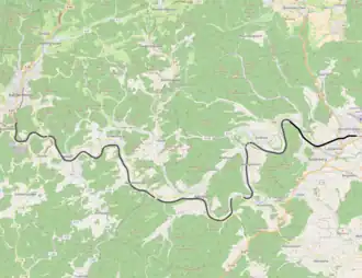 Spoorlijn Berleburg - Allendorf op de kaart