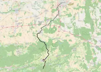 Spoorlijn Paderborn - Brilon Wald op de kaart