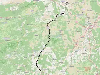 Spoorlijn Warburg - Sarnau op de kaart