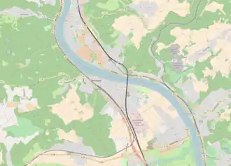 Spoorlijn Unkel - aansluiting Kripp op de kaart