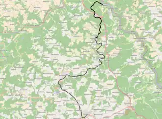 Spoorlijn Simmern - Boppard op de kaart