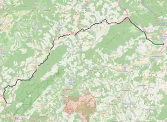 Spoorlijn Langenlonsheim - Hermeskeil op de kaart