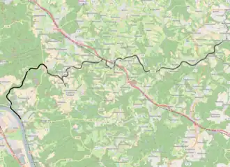 Spoorlijn Linz - Flammersfeld op de kaart