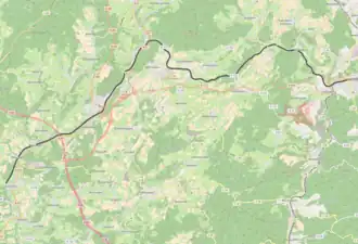 Spoorlijn Gerolstein - Pronsfeld op de kaart