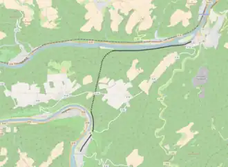 Spoorlijn Treis - Neef op de kaart