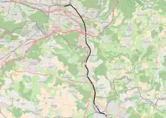 Spoorlijn Saarbrücken - Sarreguemines op de kaart