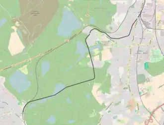 Spoorlijn Erftstadt - Vochem op de kaart