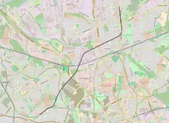 Spoorlijn Essen-Altendorf - Essen-Altenessen Rheinisch op de kaart