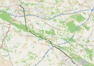 Spoorlijn Ibbenbüren - Lengerich op de kaart