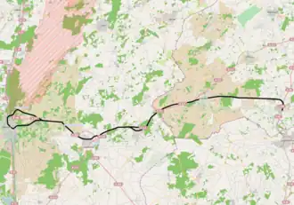 Spoorlijn Meppen - Essen op de kaart