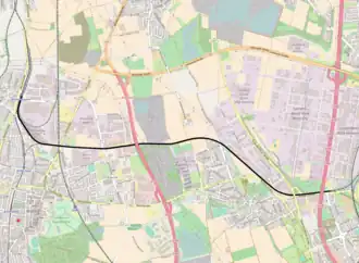 Spoorlijn Brühl-Vochem - Wesseling op de kaart