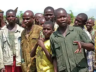 Congolese ex-kindsoldaten (foto: aug 2007).
