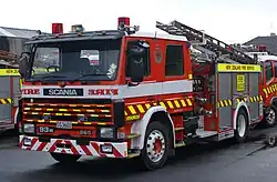 Scania G93M&nbsp;265 brandweerwagen in Nieuw-Zeeland