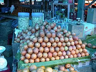 Fruitverkoop in Berastagi