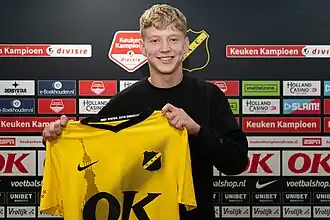 Van Reeuwijk in 2023 als speler van NAC Breda