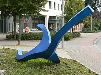 Blauer Zweig in Damme