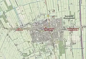 Kaart van Akkerwoude