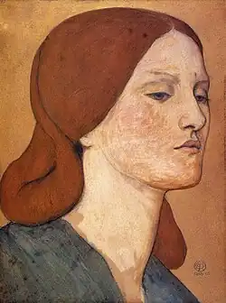Portret van Elisabeth Siddal