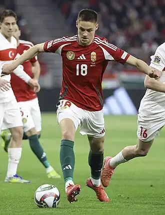 Dárdai in 2025 als speler van Hongarije