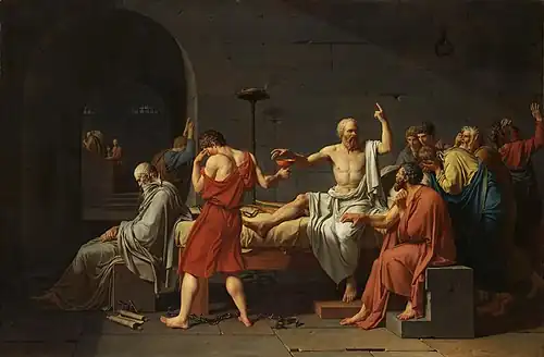 De dood van Socrates (1787)