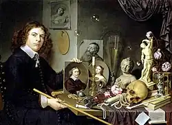 Zelfportret met vanitassymbolen - David Bailly (1651)