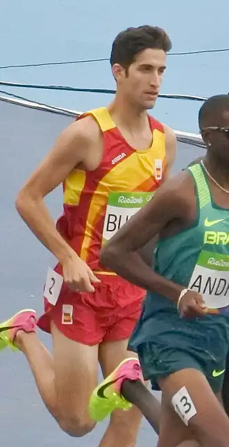 David Bustos in actie op de OS van 2016 in Rio de Janeiro.