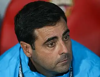 Gallego als trainer van RCD Espanyol in 2019