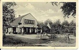 Afbeelding van De Langenberg op een ansichtkaart