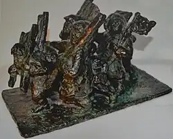 Bronzen beeld De Protesttocht, 1980