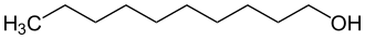 Structuurformule van 1-decanol
