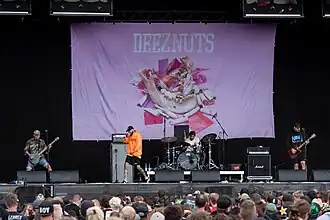 Deez Nuts tijdens het Reload Festival in 2018