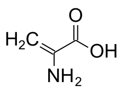 Structuurformule van dehydroalanine