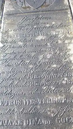 Deksteen graf Rembertus Westerhoff