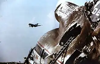 De wrakstukken van vlucht 191