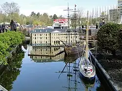 Replica van het Scheepvaartmuseum in Madurodam, 2012
