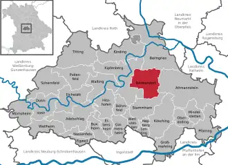 Kaart van Denkendorf