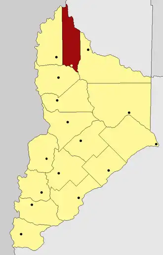 Kaart van departement