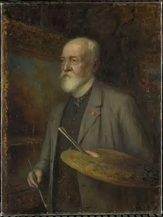 Portret van Vogel (1910) door Gijsbert Derksen, Rijksmuseum Amsterdam