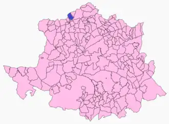 Kaart van Descargamaría