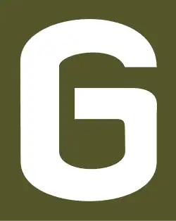 Insigne van Panzergruppe 2 / 2e Pantserleger van 22 juni tot eind 1941, de G verwees naar Guderian