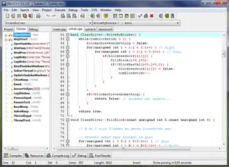 Dev-C++ 5.1.1.0 toont variabelebrowser