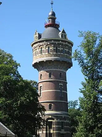 Watertoren gezien vanaf Ceintuurbaan