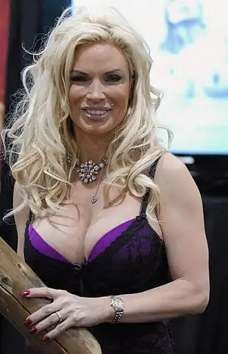 Diamond Foxxx op de AVN Adult Entertainment Expo 2010