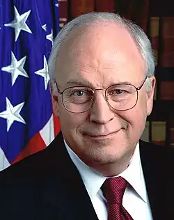 Voormalig  Minister van  Defensie  Dick Cheney  uit Wyoming  Republikeinse Partij