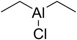 Structuurformule van di-ethylaluminiumchloride