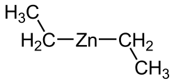 Structuurformule van di=ethylzink