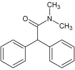 Structuurformule van difenamide