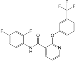 Structuurformule van diflufenican