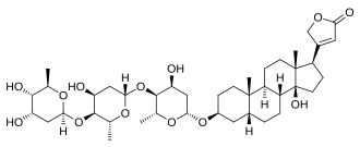 Structuurformule van digitoxine