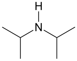 Structuurformule van di-isopropylamine